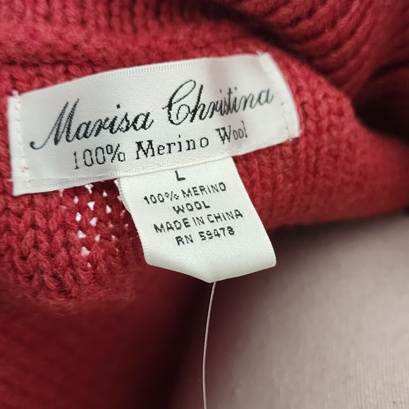 Marisa Christina Sweater| Womens L |100% Merino Wool | NWOT - Picture 6 of 6